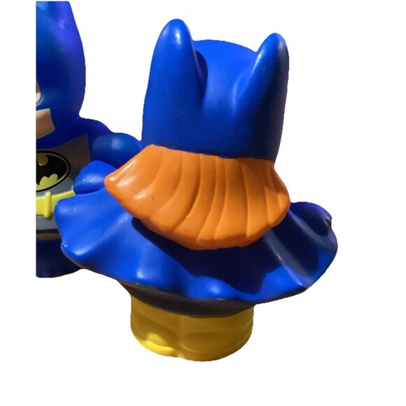 FISHER PRICE LITTLE PEOPLE DC Super Friends ROBIN BATMAN BATGIRL Play & Pretend - Picture 6 of 13